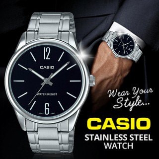 ภาพขนาดย่อของภาพหน้าปกสินค้าของแท้ นาฬิกาข้อมือ Casio ผู้ชาย รุ่น MTP-V005 สายสแตนเลส จากร้าน wanwela.watch บน Shopee