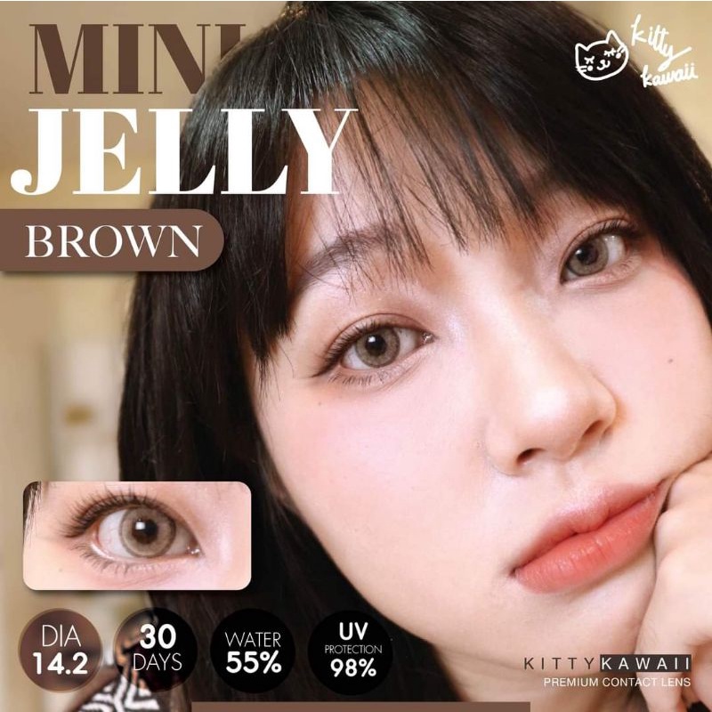 mini-jelly-brown-สายตา-50ถึง-6-50-คอนแทคเลนส์-kitty-kawaii