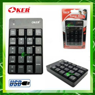 OKER Mini Keyboard รุ่น Kp-051 แป้นพิมพ์ตัวเลขแบบสาย USB