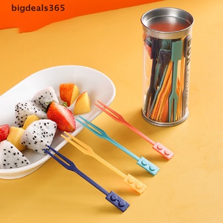 [bigdeals365] ส้อมพลาสติก แบบใช้แล้วทิ้ง แบบพกพา สําหรับจิ้มผลไม้ เค้ก ขนมหวาน 36 ชิ้น