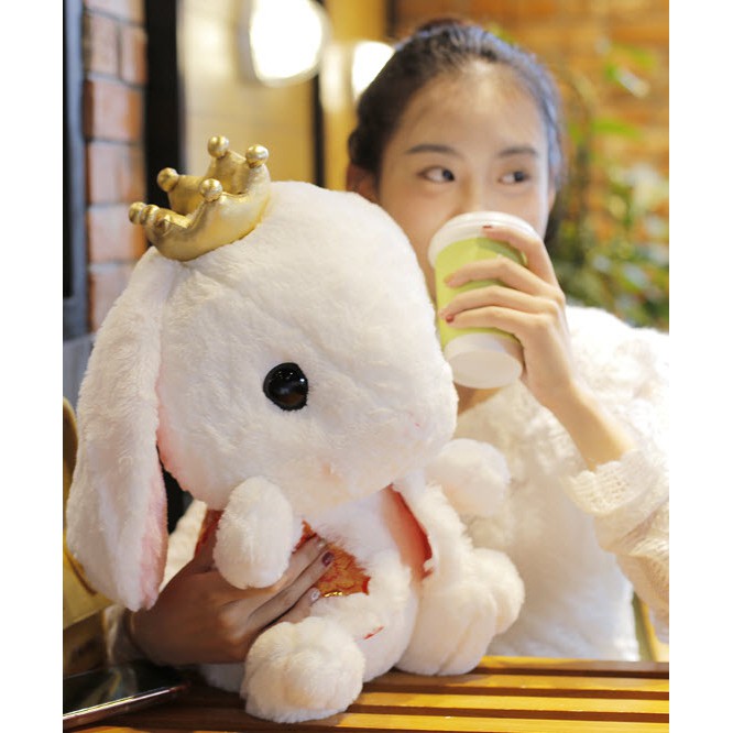 ตุ๊กตากระต่ายญี่ปุ่น-รุ่นใหม่มีมงกุฎ-ขนาด-45-เซน-สั่งปักชื่อ-ติดอัดเสียงเพิ่มได้-มีกลิ่นหอม