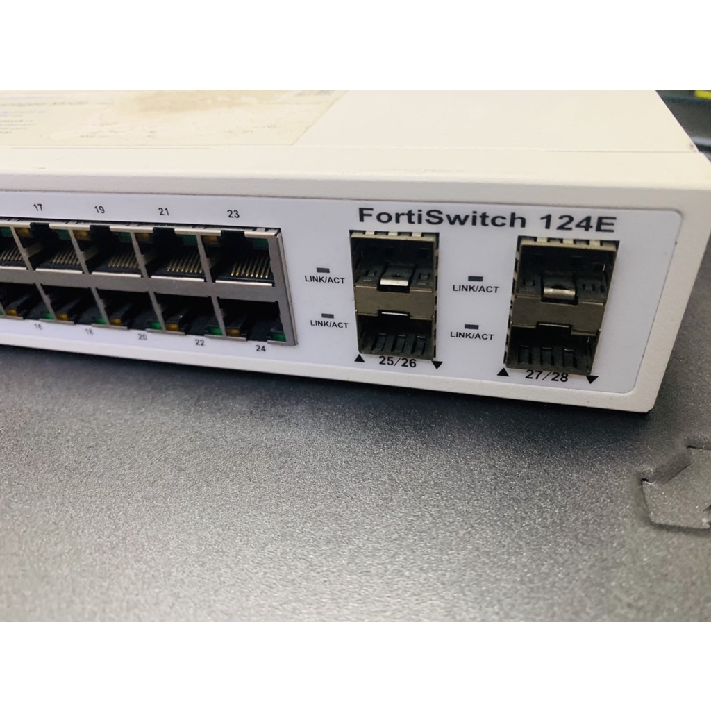 ฟอร์ติเน็ต Fortinet FortiSwitch 124E [FS-124E] L2 Switch - 24 x GE RJ45 ...