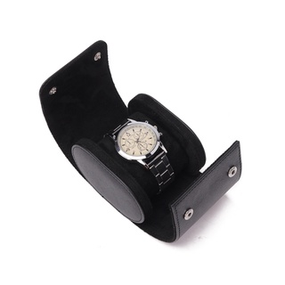 ภาพหน้าปกสินค้าYeahyoudo Luxury Leather Watch Storage Box Travel Single Watch Case Watch Gift Box for Christmas Anniversary Birthday ที่เกี่ยวข้อง