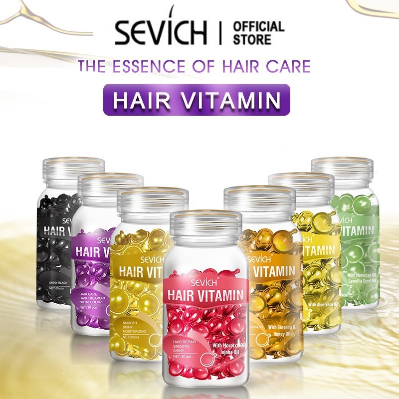 ภาพหน้าปกสินค้าSEVICH Hair Vitamin Serum Capsule 30 แฮร์วิตามิน เซรั่ม แคปซูล จากร้าน sevich.th บน Shopee