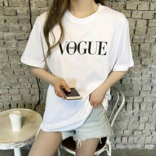 เสื้อover sizeสกรีนVOGUE