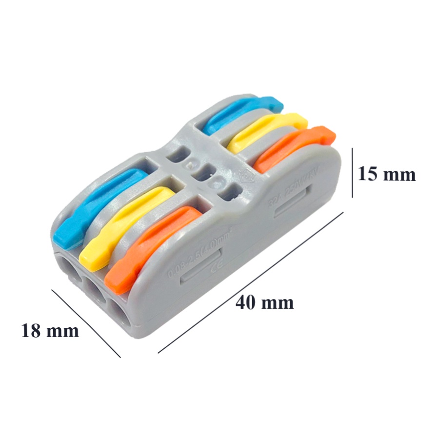 (5pcs) SPL-2-2 / SPL-2-3 ขั้วต่อสายไฟ เต๋าต่อสายไฟ เต๋าต่อไฟ Quick ...