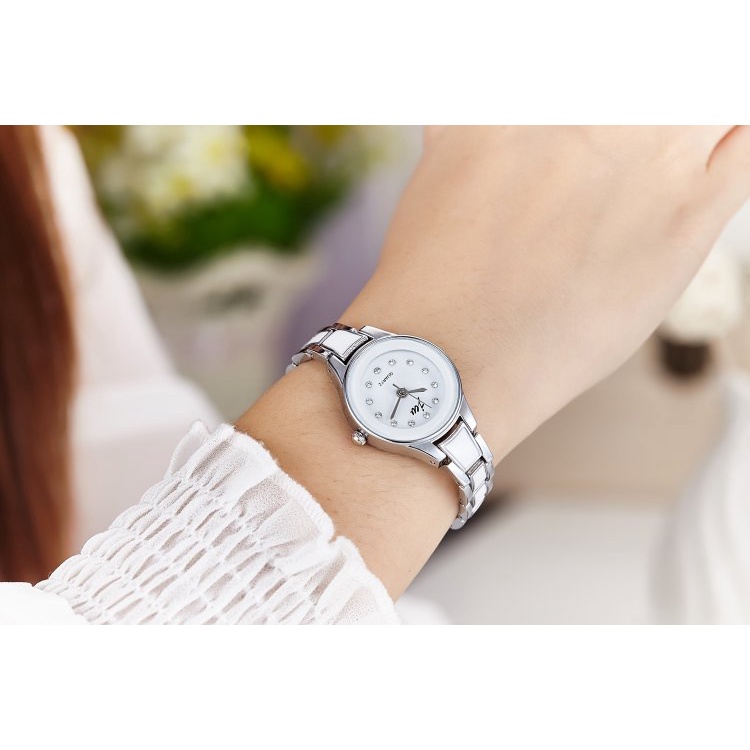 นาฬิกาผู้หญิง-กันน้ำ-สายสแตนเลส-นาฬิกาควอตซ์ผู้หญิง-ขนาดเล็ก-นาฬิกาข้อมือ-ของแท้-พร้อมส่ง
