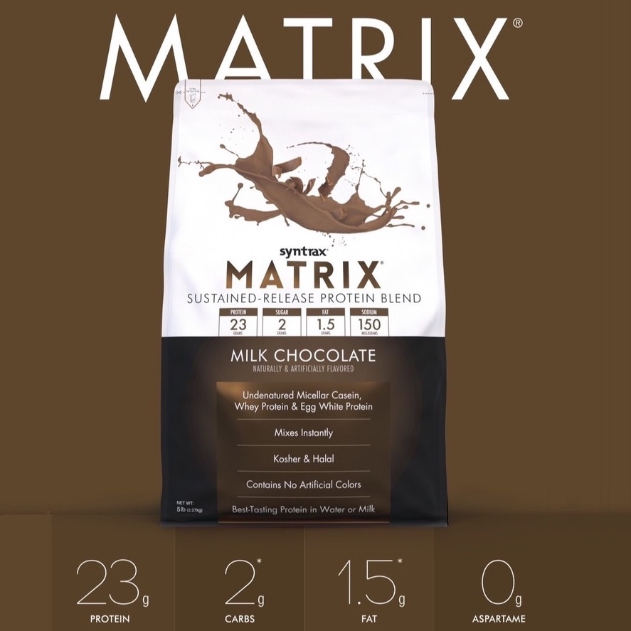 syntrax-matrix-protein-blend-milk-chocolate-ขนาด-2-27-kg-5-lbs-เมื่อซื้อคู่กับรสชาติใดก็ได้-ในราคาพิเศษ-4-399-บาท-เวย์