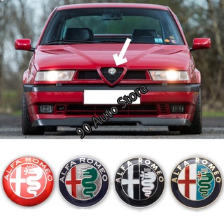 สติกเกอร์โลโก้ Alfa Romeo Giulia 159 147 Giulietta Mito Allloy 74 มม. สําหรับติดตกแต่งรถยนต์