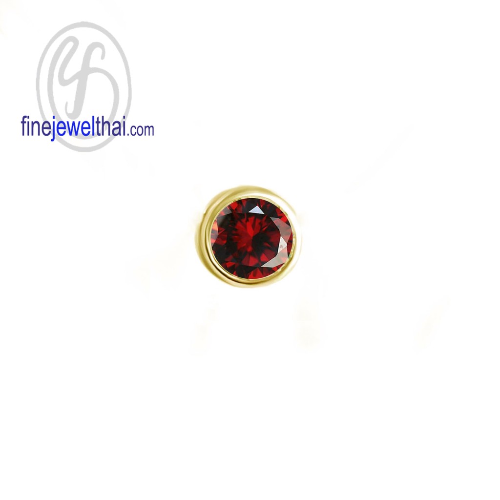 finejewelthai-จี้โกเมน-โกเมน-จี้พลอย-พลอยประจำเดือนเกิด-garnet-silver-pendant-birthstone-p1085gm00-ราคาต่อชิ้น