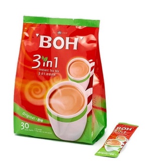 BOH 3-in-1 Instant Tea Original ชานม ชาชักสำเร็จรูป ออริจินัล 20 กรัม x 30 ซอง