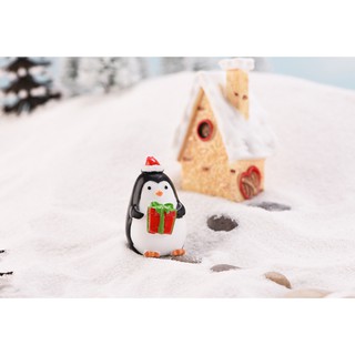 ตุ๊กตาเพนกวิน No.4 Gift DIY Crafts Mini Winter Penguin Miniature Figurine Fairy Garden Decor