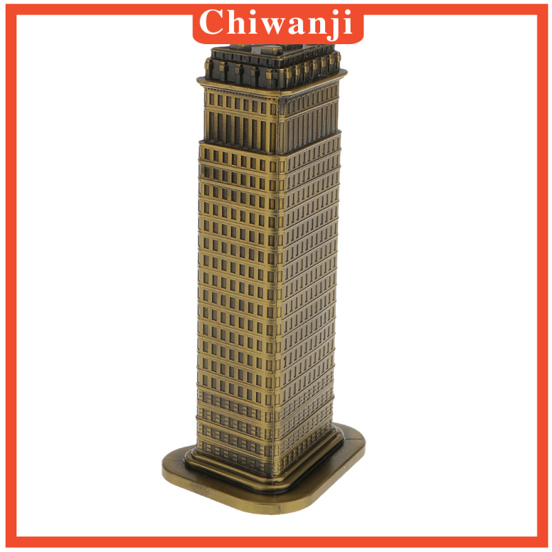 chiwanji-โมเดลตึกตึก-3d-สีบรอนซ์ขนาด-18-ซมของขวัญคริสต์มาส