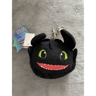 กระเป๋าเหรียญ พวงกุญแจ ห้อยกระเป๋า เขี้ยวกุด Toothless ลิขสิทธิ์แท้ มือหนึ่ง