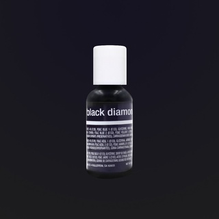 Chefmaster Black Diamond Liqua-Gel Food Coloring 20 ml (5121) /0.7oz สีเจลผสมอาหาร สีดำ