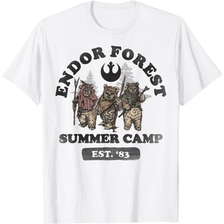 เสื้อยืดโอเวอร์ไซส์เสื้อยืด พิมพ์ลายกราฟฟิค Star Wars Endor Forest แฟชั่นฤดูร้อน Z1S-3XL