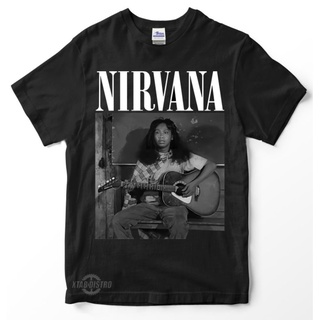 เสื้อยืด พิมพ์ลาย nirvana mandra พรีเมี่ยม สไตล์วินเทจสามารถปรับแต่งได้