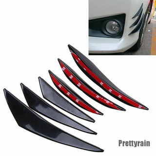 [Prettyrain] สปอยเลอร์ลิปกลอส กันชนหน้ารถยนต์ 6 ชิ้น