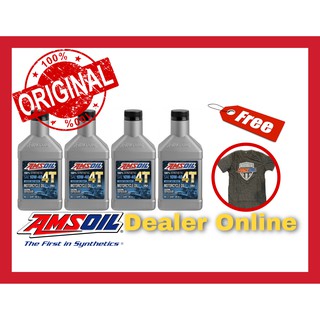 Amsoil 4T Performance SAE 10w-40 น้ำมันเครื่องสังเคราะห์แท้ 100%