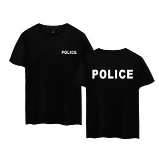 Police Unisex เสื้อยืดผ้าฝ้ายแขนสั้น Plus Size XXS 4 XL