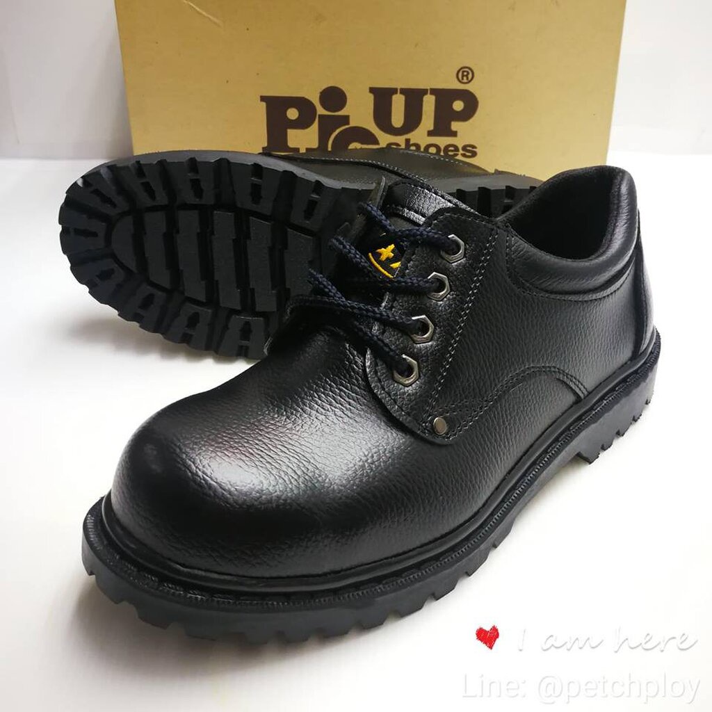 ภาพหน้าปกสินค้าPicup รุ่น 95-300 รองเท้าหัวเหล็ก รองเท้าเซฟตี้ สีดำ Size 40-46