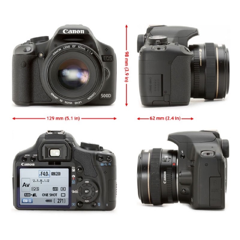 ภาพหน้าปกสินค้ากล้อง Canon 500D สินค้ามือสองสภาพดี จากร้าน mintcamera บน Shopee