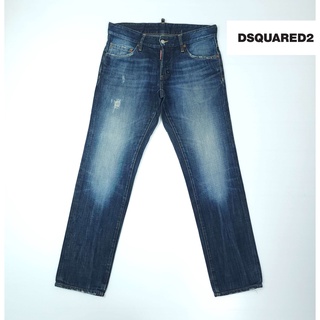 ยีนส์ Dsquared2 S74LA0549 เอว33 ผ้าด้าน เฟดสวย ขากระบอกเล็ก