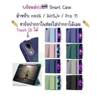 ภาพขนาดย่อของภาพหน้าปกสินค้าเคสสำหรับไอแพด  Air5 Air4 /mini6 /iPad 11Pro (ปี18/20/21) รุ่นใหม่ ชาร์จปากกาในช่องใส่ปากกาได้เลย เคสสำหรับไอแพด air5 จากร้าน iclubgadget บน Shopee