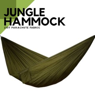 ภาพหน้าปกสินค้าเปลผ้าร่ม เปลสนาม เปลทหาร เปลญวน Jungle Hammock ที่เกี่ยวข้อง