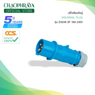 ปลั๊กเสียบตัวผู้ indusrail plug รุ่น ZH248 3P (2P + ⏚) ขนาด 16A แบรนด์ Jesiro