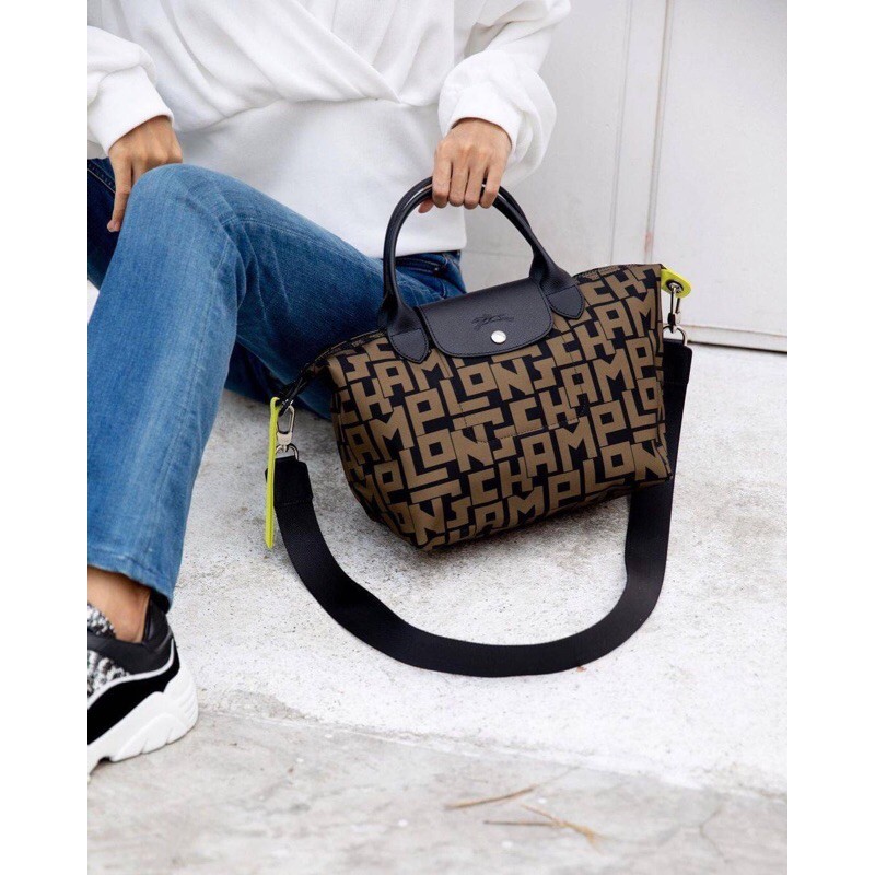 LONGCHAMP LE PLIAGE LGP TOP HANDLE BAG Nylon Canvas Shopee Thailand