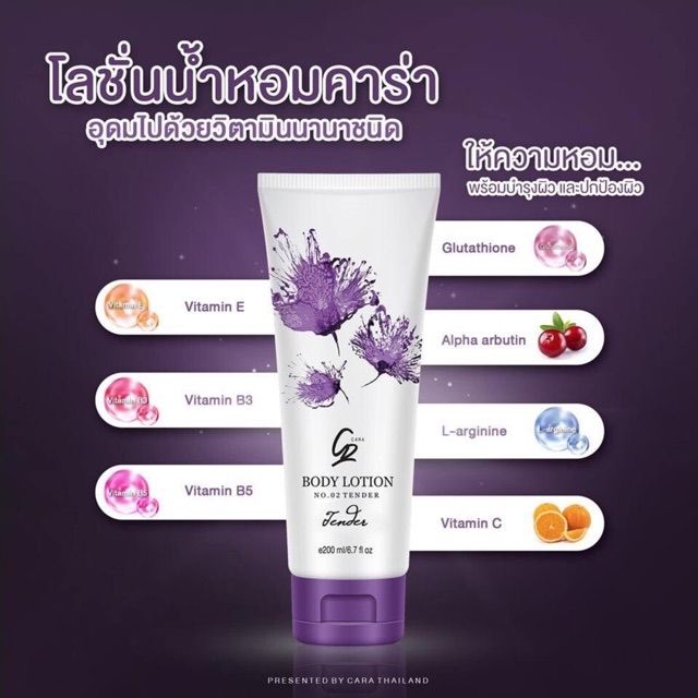 CARA body lotion โลชั่นน้ำหอม คาร่า หอมติดทนนาน ขนาด 200 ML | Shopee ...