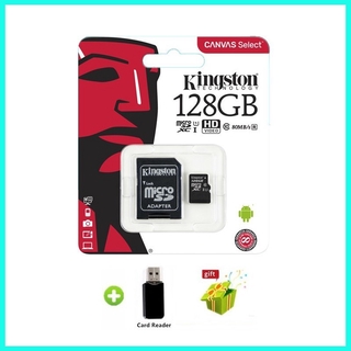 ภาพหน้าปกสินค้าKingston Memory Card sd card Micro SD TF card Class10 80MB/s 128GB ที่เกี่ยวข้อง