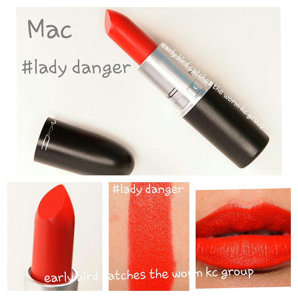 beauty-siam-แท้ทั้งร้าน-แบ่งขายลิปสติก-mac-lipstick-สี-lady-danger-แบ่งขายใส่กระปุก-แถมแปรงทาลิปฟรี-แท้100