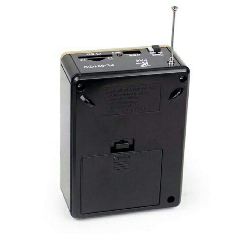 ภาพสินค้าPL001-1U เครื่องวิทยุ มีแบตในตัวและใส่ถ่านชาร์จได้ ขนาดพกพา รองรับ AM FM SW MP3 usb และ sd card มีไฟฉายในตัว จากร้าน hataikarn.tools บน Shopee ภาพที่ 4