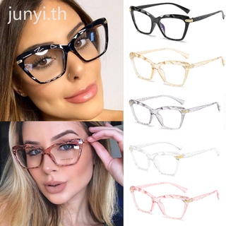 ภาพหน้าปกสินค้าสุภาพสตรีป้องกันรังสีแว่นตากรอบแฟชั่นในร่มแว่นตาคอมพิวเตอร์ผู้หญิง ตาแมว สีอ่อน สีโปร่งใส ย้อนยุค ชัดเจน แว่นตา ที่เกี่ยวข้อง