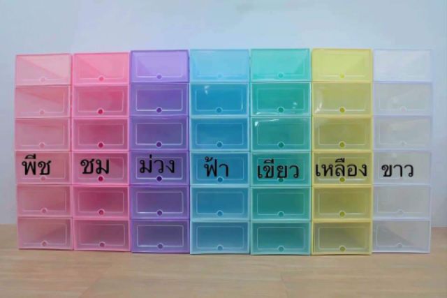 สินค้าพร้อมส่ง-กล่องเก็บรองเท้า-ราคาถู๊กถูก-เซท-6-ชิ้น-คุ้มมากกกกก