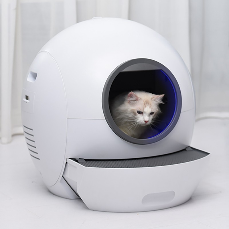 Automatic Cat Litter Box Cleaning Sandbox Cats WC Closed Smart ...