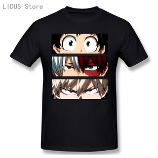 เสื้อยืดลําลอง ผ้าฝ้าย แขนสั้น คอกลม พิมพ์ลายกราฟิกการ์ตูน My Hero Academia สําหรับผู้ชาย AF123SD38591สามารถปรั