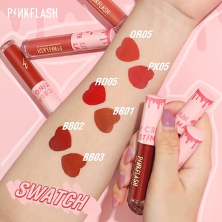 ราคาPINKFLASH ลิปสติกเนื้อแมท กันน้ำ ติดทนนาน Melting Matte Lip Cream 2.3 g.