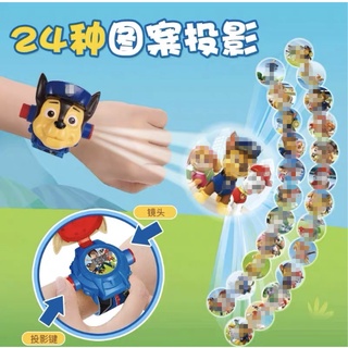 พร้อมส่ง นาฬิกาการ์ตูน นาฬิกาสำหรับเด็ก ของเล่น Kids Watch Cartoon 3D Projection Projector ของขวัญสำหรับเด็ก 24 ภาพ💕