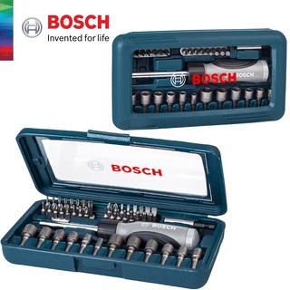 BOSCH ชุดไขควงมือ Screwdriver Set 46 ชิ้น รุ่น 2607017399 (รุ่นใหม่ กล่องสีน้ำเงิน)