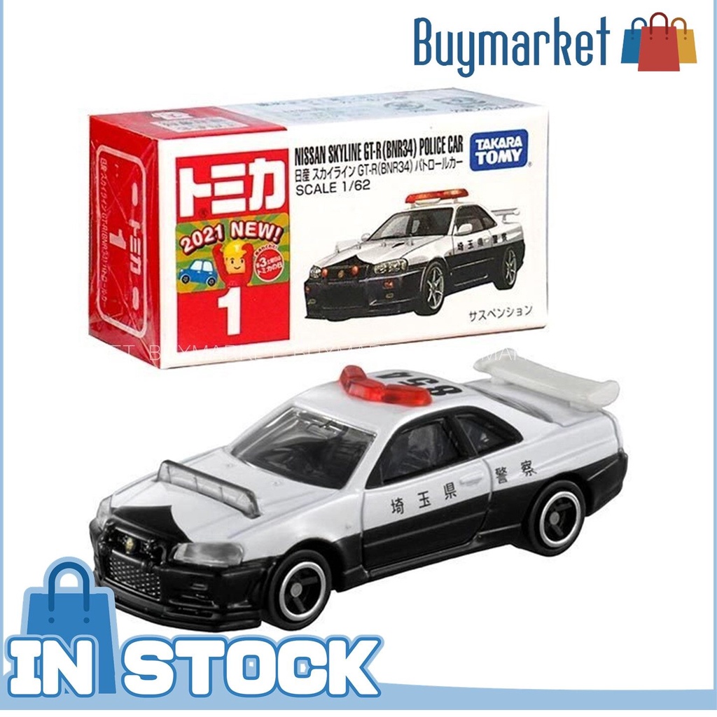 authentic-takara-tomy-tomy-tomica-die-cast-model-no001-nissan-gt-r-bnr34-รถลาดตระเวน