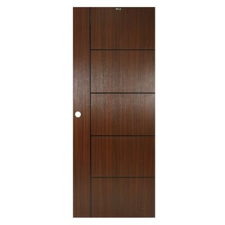 UPVC DOOR AZLE LT-06 80x200CM BROWNIE OAK ประตู UPVC AZLE LT-06 80x200 ซม. สี BROWNIE OAK ประตูบานเปิด ประตูและวงกบ ประต