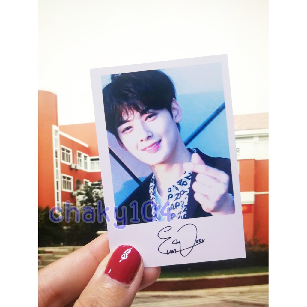 ภาพสินค้าพร้อมส่ง  โพลารอยด์พร้อมลายเซ็นต์ Cha Eunwoo (ชาอึนอู) จาก ASTRO, True Beauty 4 ใบ *มีเก็บเงินปลายทาง* จากร้าน chaky104 บน Shopee ภาพที่ 5