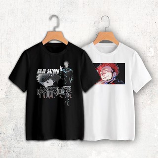 เสื้อยืด JUJUTSU KAISEN ผ้าฝ้าย 100%ผ้าฝ้ายแขนสั้นผู้ชายอะนิเมะ