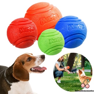3CM ลูกบอลของเล่นสุนัขการฝึกอบรม เล็กกลางของเล่นลูกบอล ลูกบอลสุนัข ยางนุ่มปลอดสารพิษของเล่นทำความสะอาดฟัน Dog Toys Balls ft