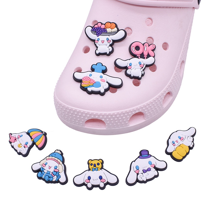 กระดุม-cinnamoroll-diy-สําหรับรองเท้า-crocs-jibbitz-pins