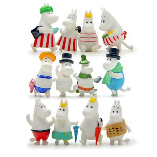 โมเดลมุมิน ฟิกเกอร์มุมิน (Mumin) ชุด 12 ตัว น่ารักมากๆ