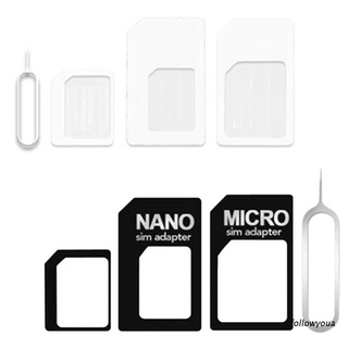 folღ 4 in 1 Convert Nano SIM Card to Micro Standard Adapter For iPhone  for Samsung 4G LTE USB Wireless Router